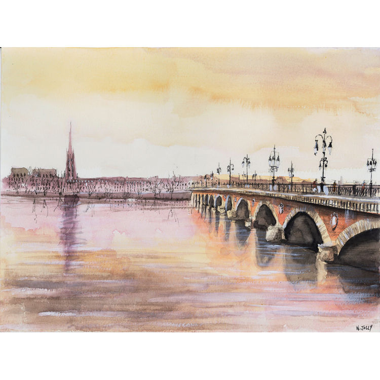 Le pont de pierre by Nicolas Jolly