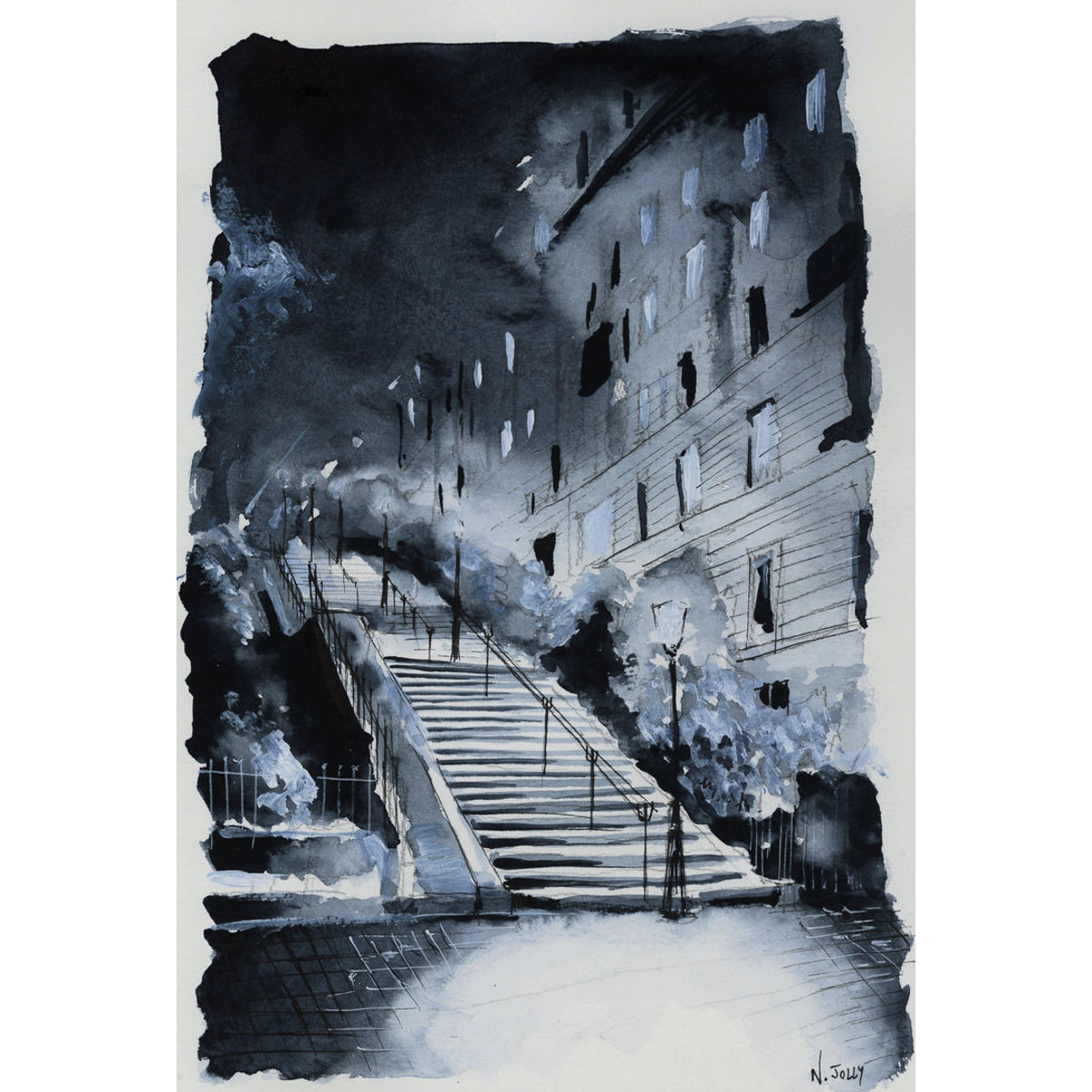 In the blue of the night