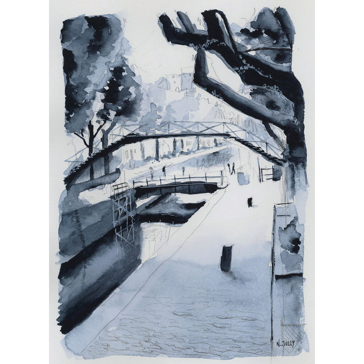 Canal Saint-Martin by Nicolas Jolly