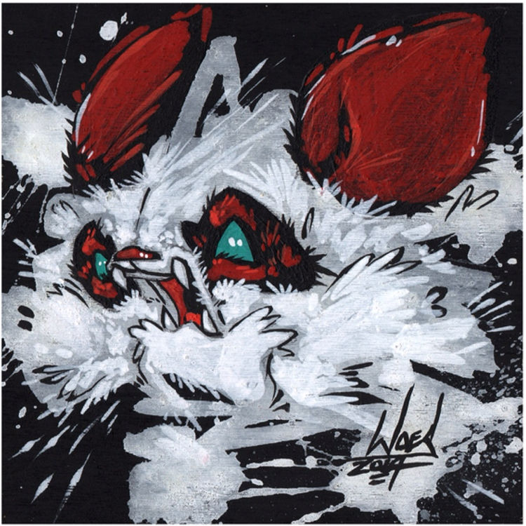Panda King 2 Mini Print by Woes (Aaron Martin)
