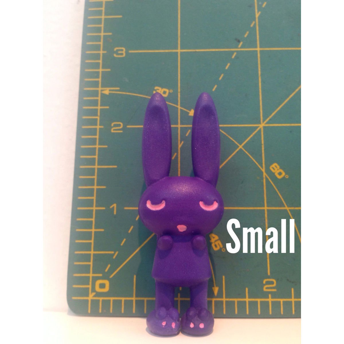 Bedtime Bunnies Dark Purple with Hot Pink Small