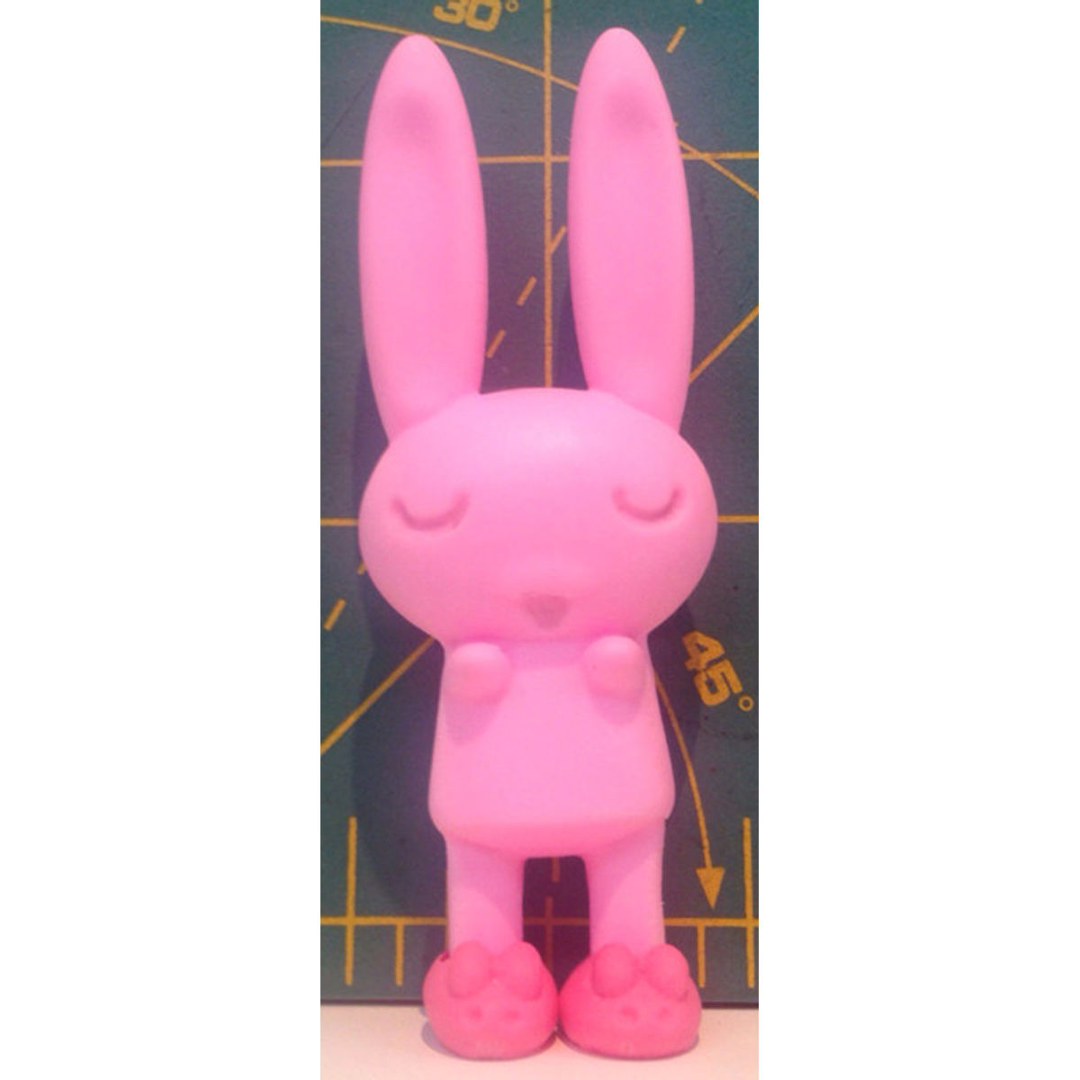 Bedtime Bunnies Light Pink with Dark Pink Slippers Small