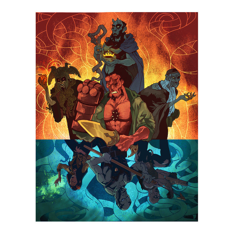 Hellboy Trinity - Color by Woodrow J. Hinton III