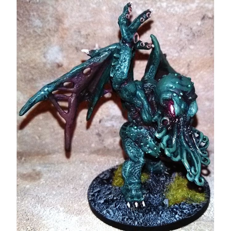Cthulhu custom painted mini-figure by Small Angry Monster (Adam Pratt)