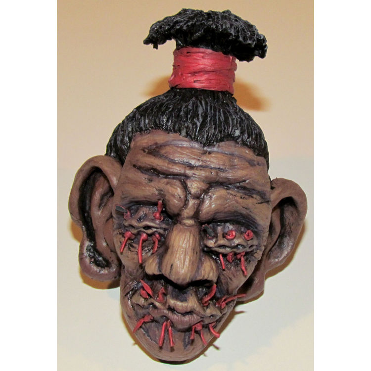 "Unfortunate Soul" Resin Shrunken Head by Small Angry Monster (Adam Pratt)