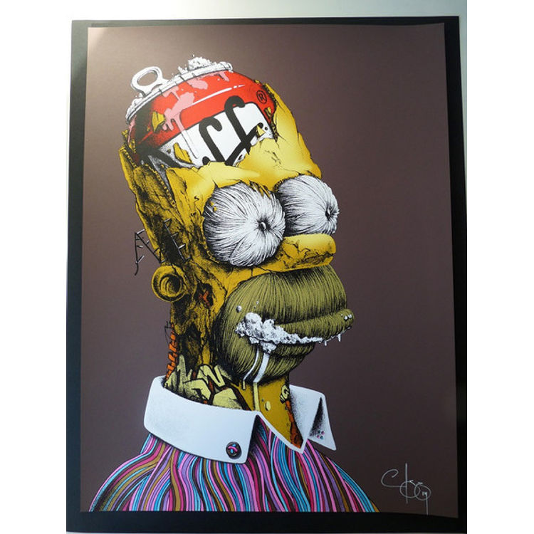 "D'Oh!" Hand Finished 10 by PEZ (Pierre Yves Riveau)