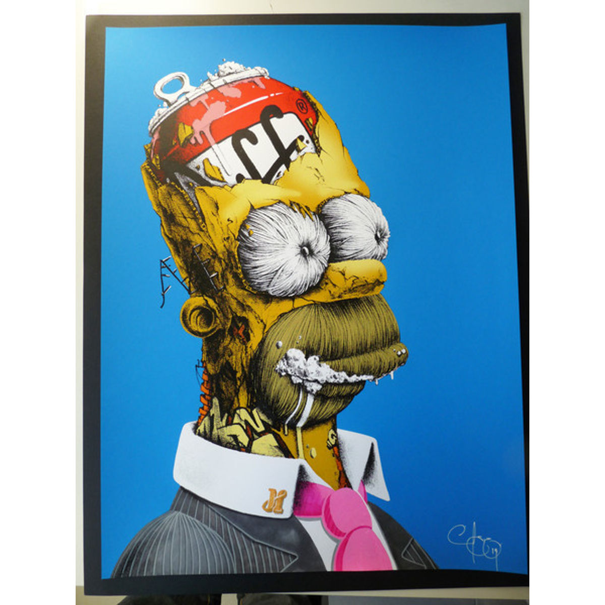 "D'Oh!" Hand Finished 01