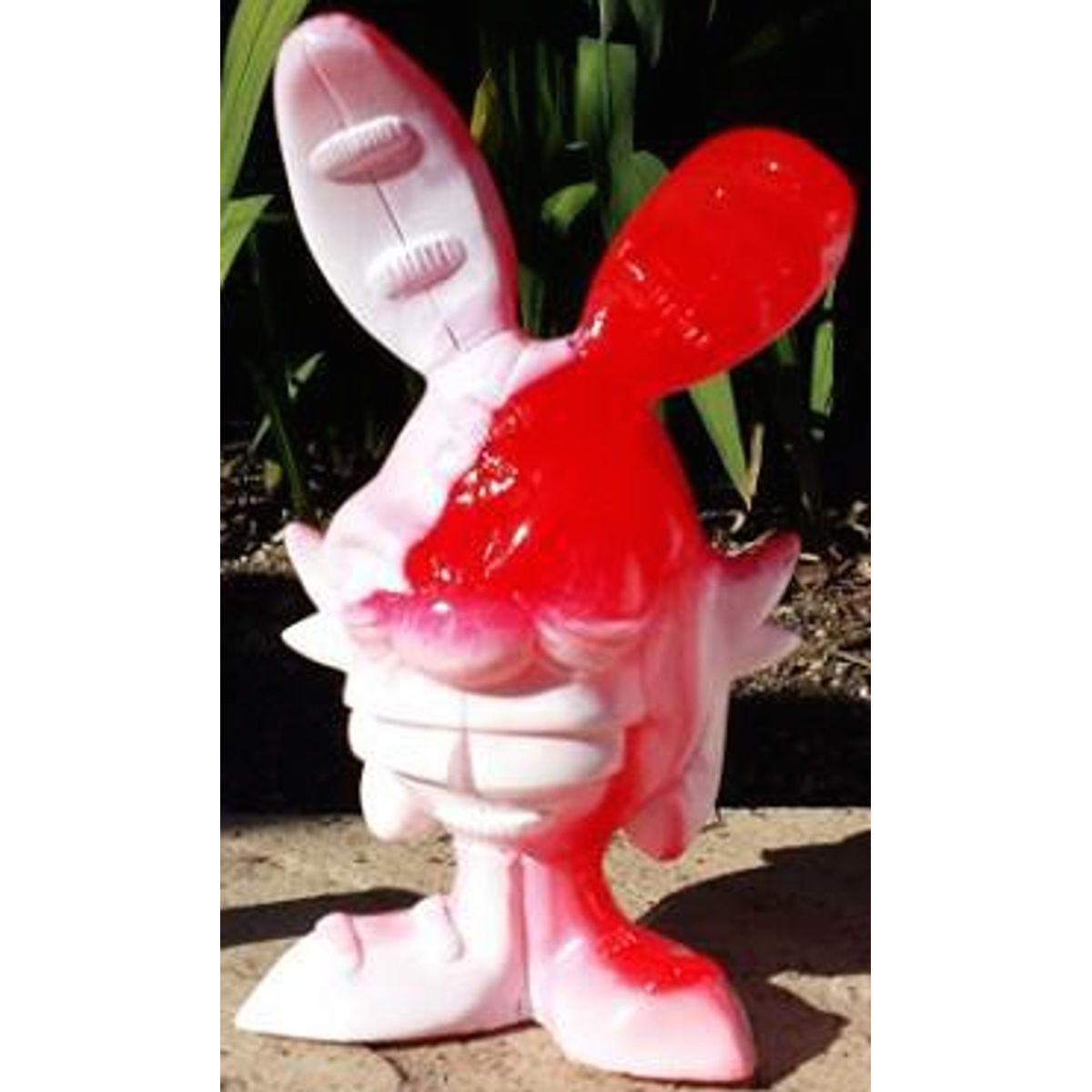 Melted Voodoo Candy Cane Bunny 02