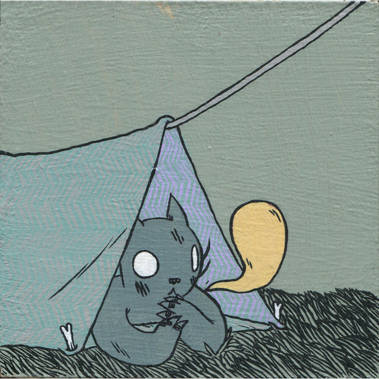 Cat in Tent by Deth P. Sun