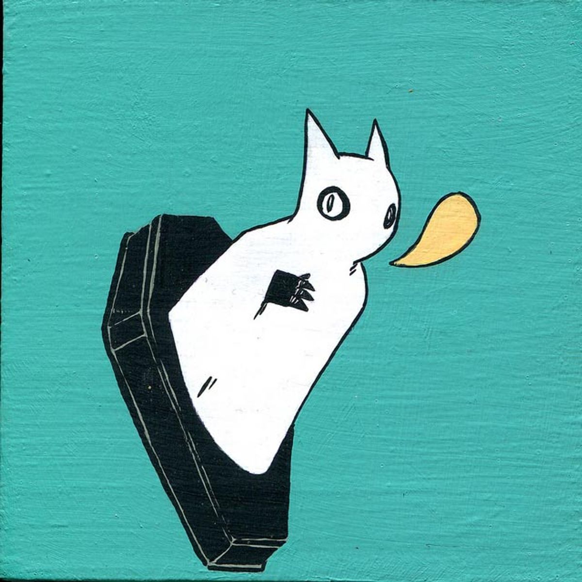 Ghost Cat and Coffin