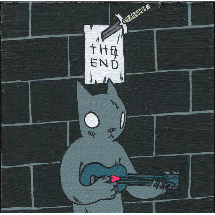 Cat Playing Ukelele by Deth P. Sun