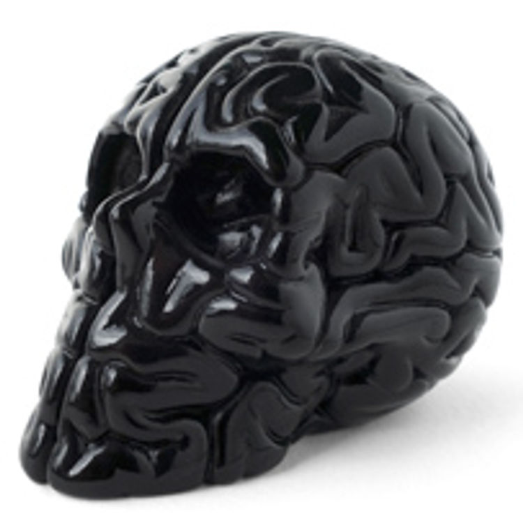 Mini Skull Brain 2" (black) by Emilio Garcia