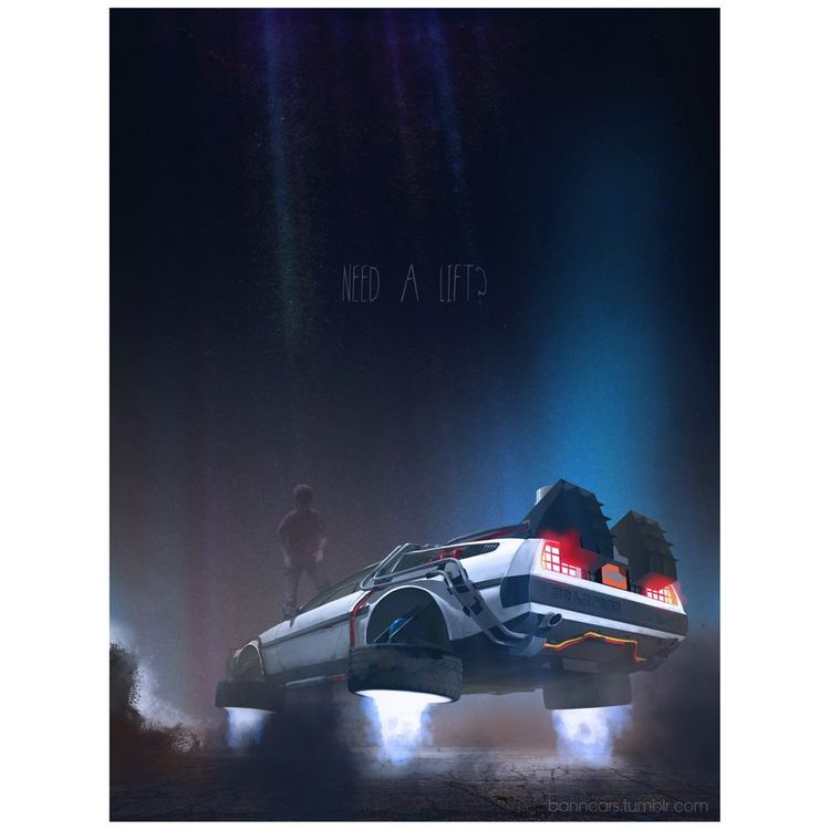 Car Series 1 - Back to the future 2 by Nicolas Bannister