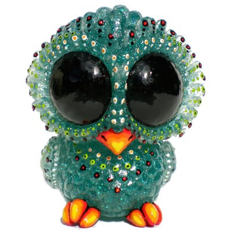 Baby Owl - Turquoise Glitter by SeriouslySillyK (Kathleen Voigt)