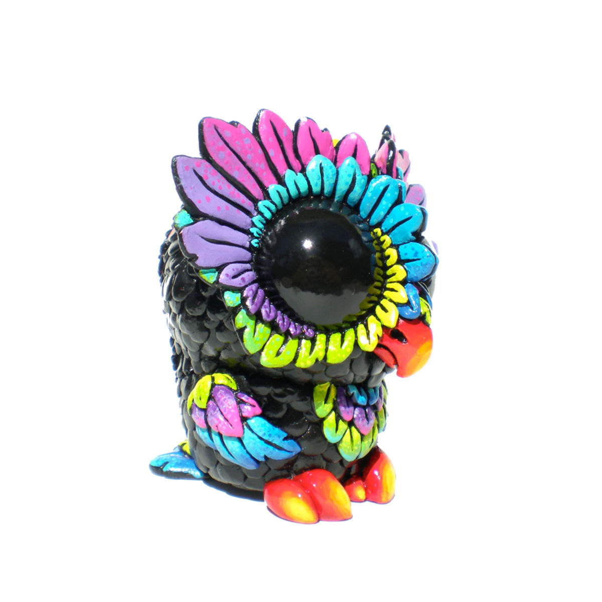 Painted Medee Owl - Rainbow