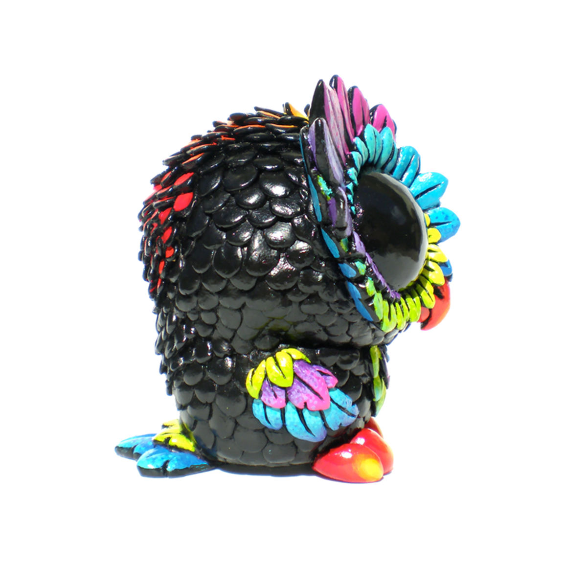 Painted Medee Owl - Rainbow