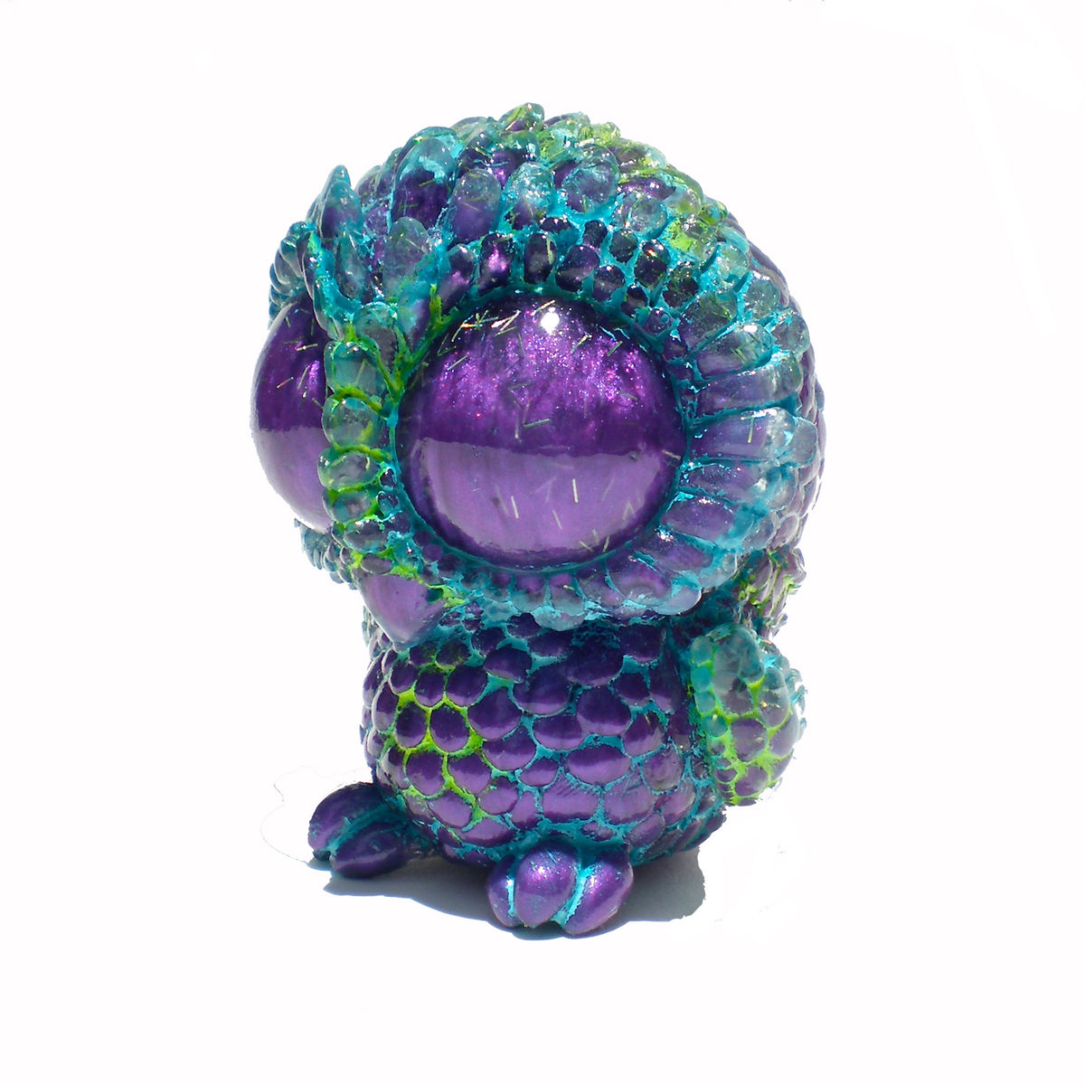 Baby Owl - Clear Glitter/Pearly Purple