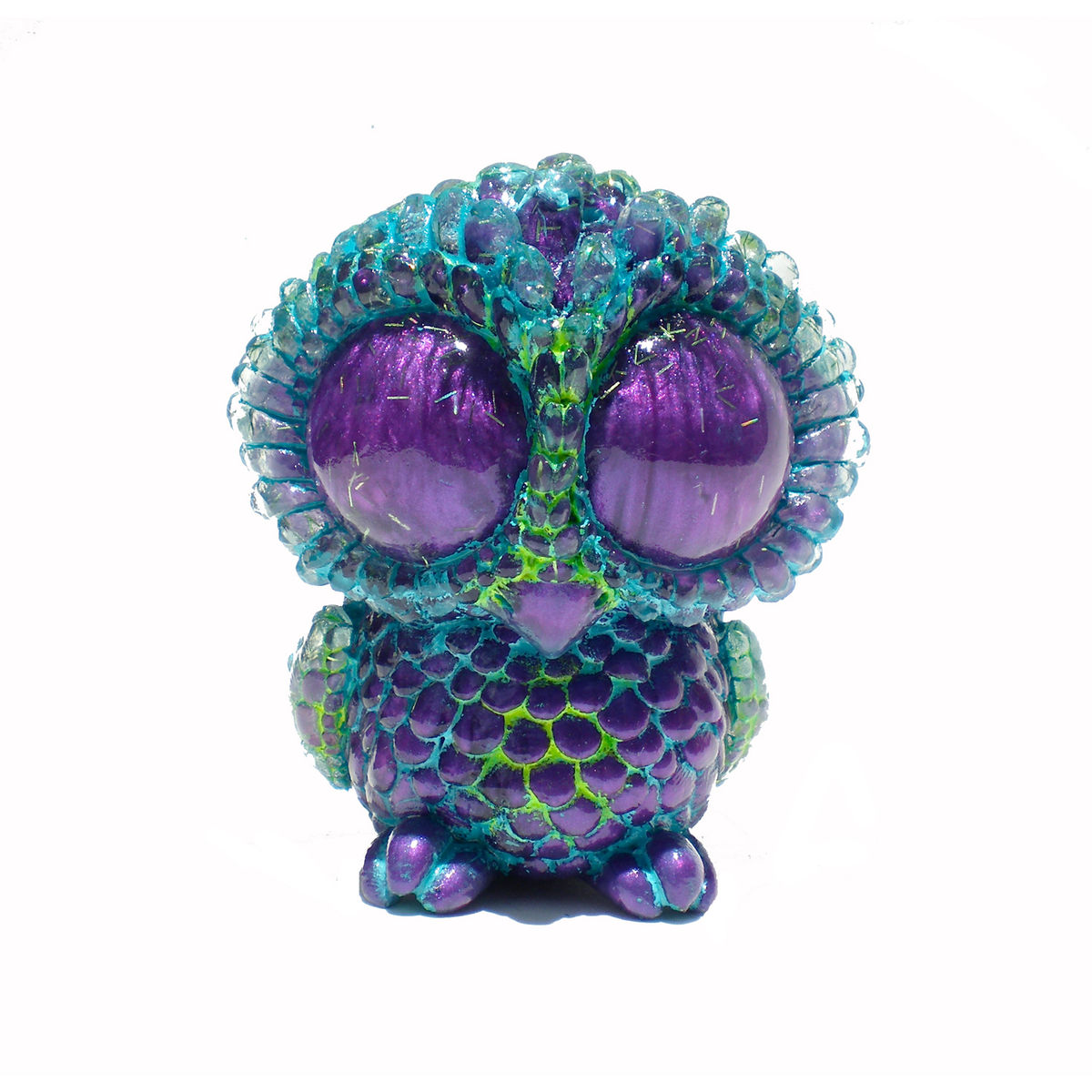 Baby Owl - Clear Glitter/Pearly Purple