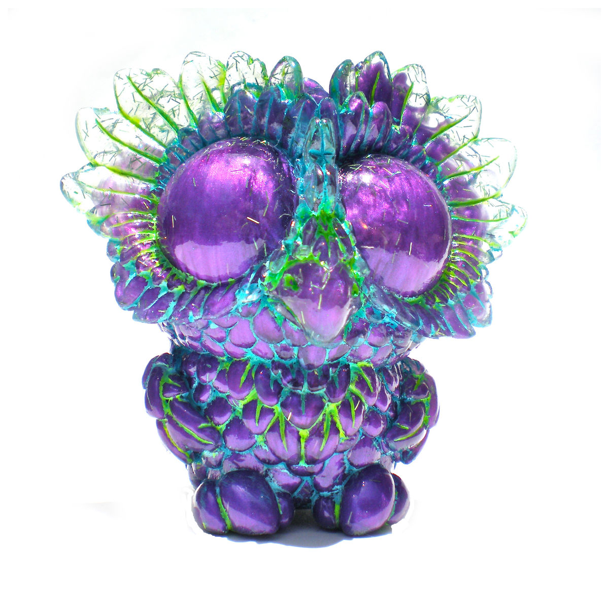 Medee Owl - Clear Glitter/Pearly Purple