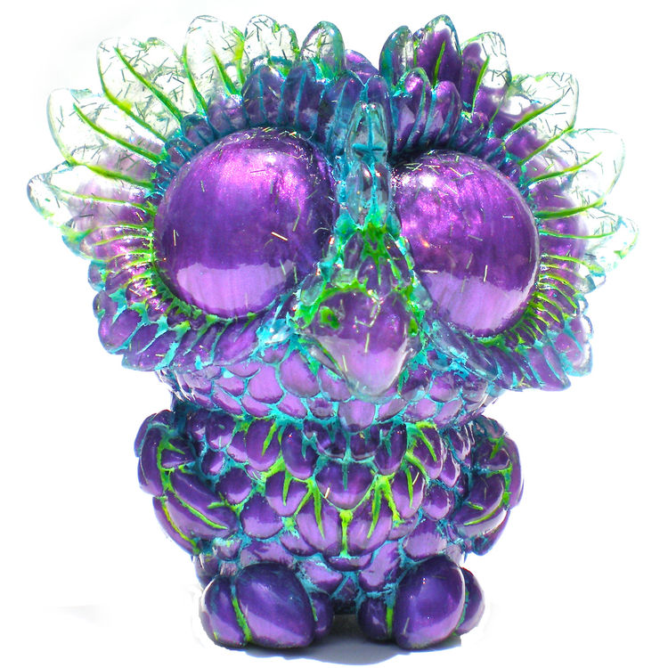 Medee Owl - Clear Glitter/Pearly Purple by SeriouslySillyK (Kathleen Voigt)