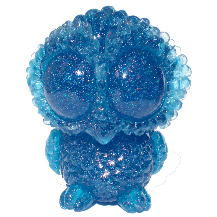 Glitter Baby Owl - Blue Holographic by SeriouslySillyK (Kathleen Voigt)