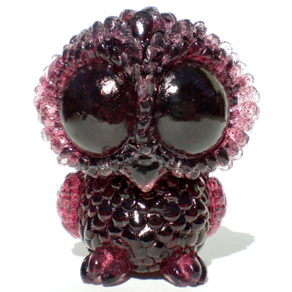 Glitter Baby Owl - Wine Red