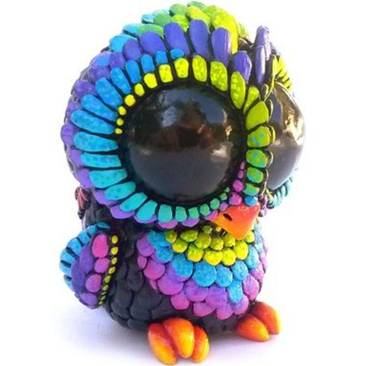 Baby Owl - Rainbow by SeriouslySillyK (Kathleen Voigt)