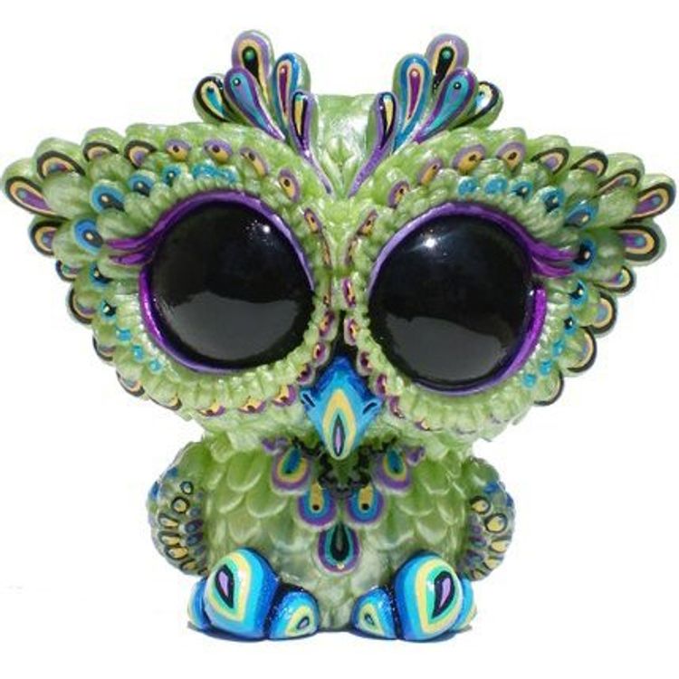 Biggy Owl - Pale Pearl Green by SeriouslySillyK (Kathleen Voigt)