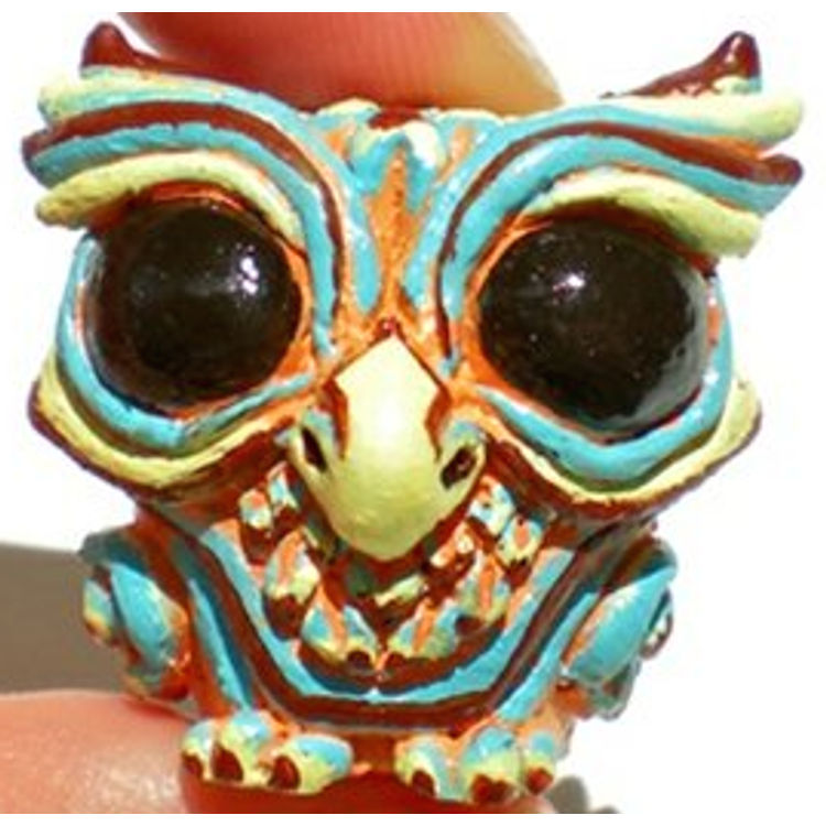 Wise Owl - Retro Cream by SeriouslySillyK (Kathleen Voigt)