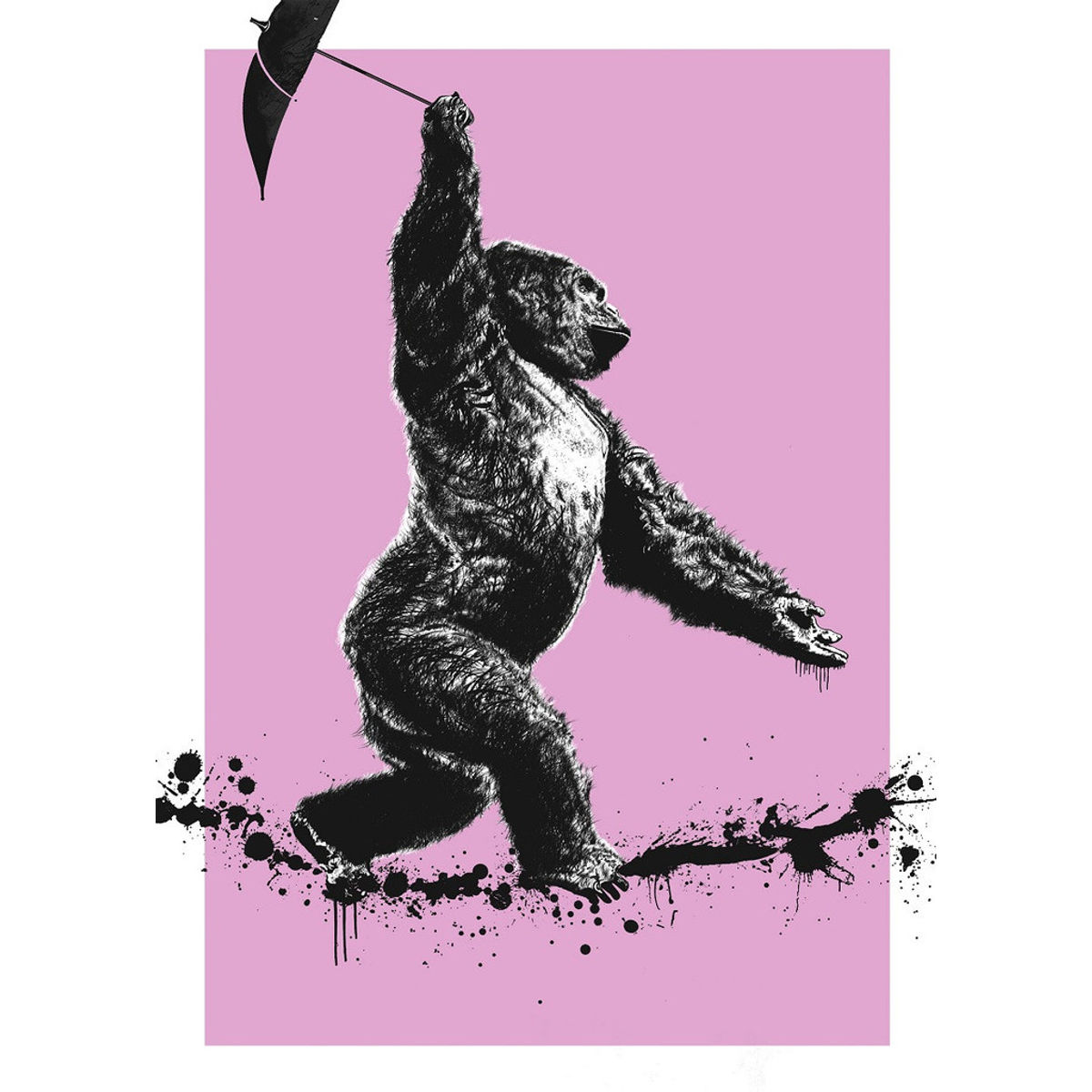 "Sideshow Ape" Pink