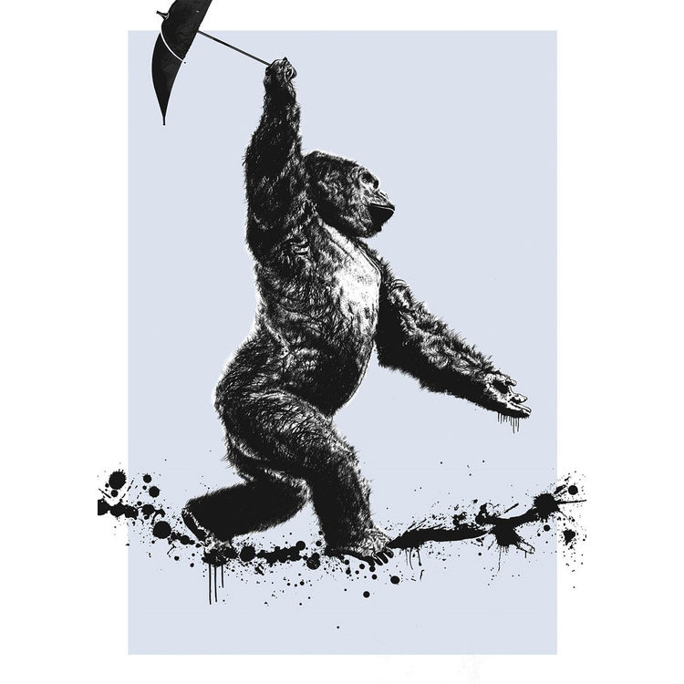 "Sideshow Ape" Silver by Canvaz