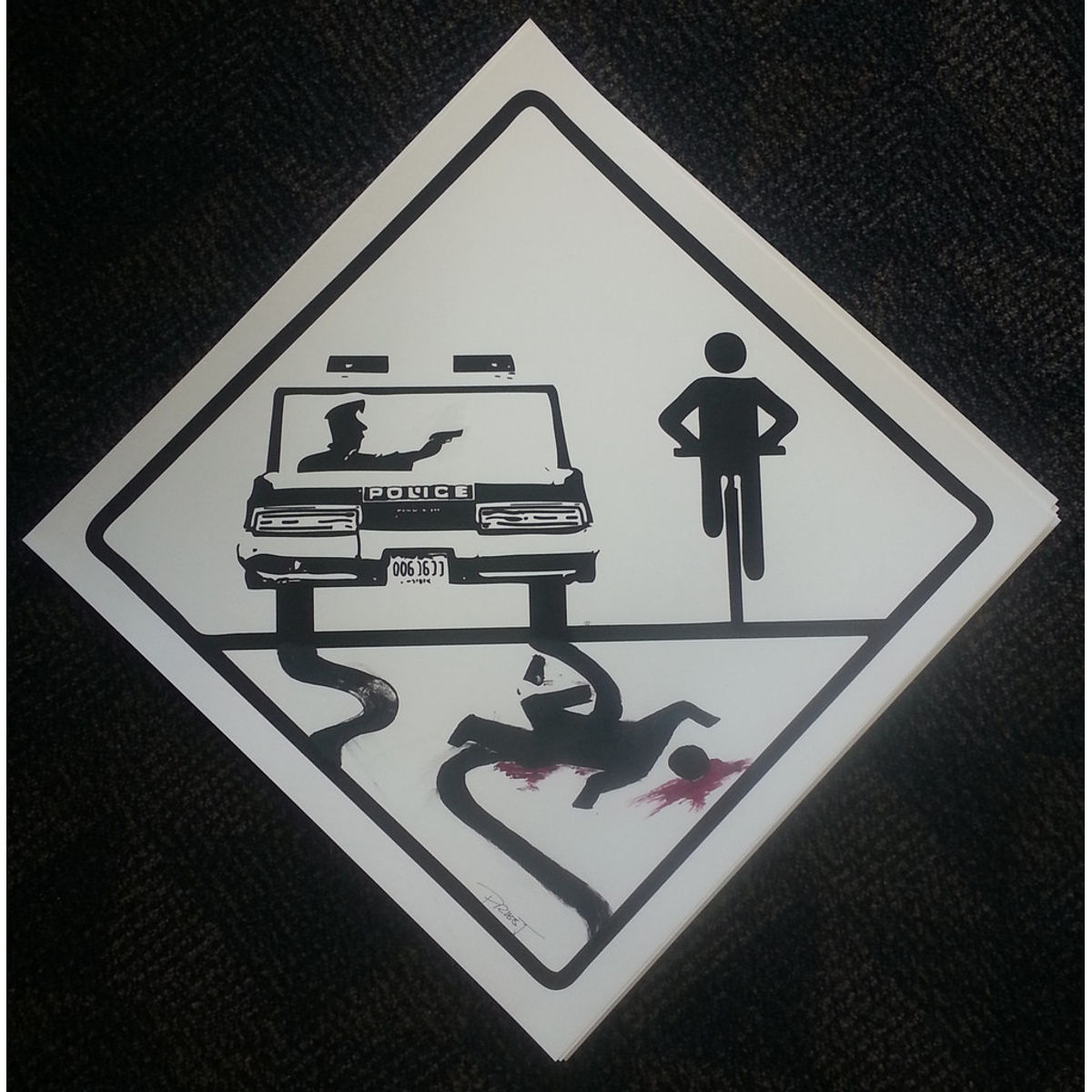 "Cycle of Violence" - Hand Finished 06