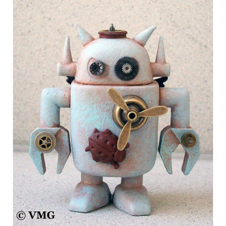 STEAMPUNK Big Boss Robot by Valerie Gudell