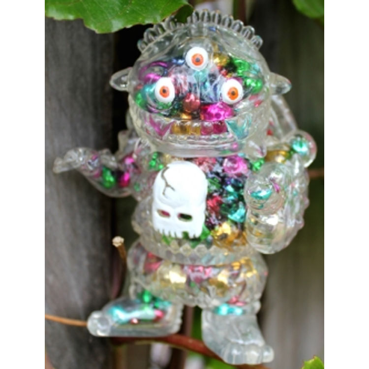 Crystal Clear Cheestroyer w Multi-coloured Metallic Insides by Bad Teeth Comics