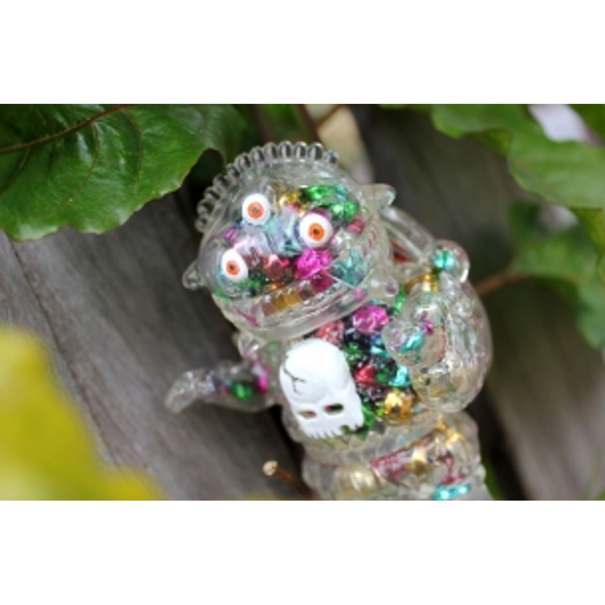 Crystal Clear Cheestroyer w Multi-coloured Metallic Insides