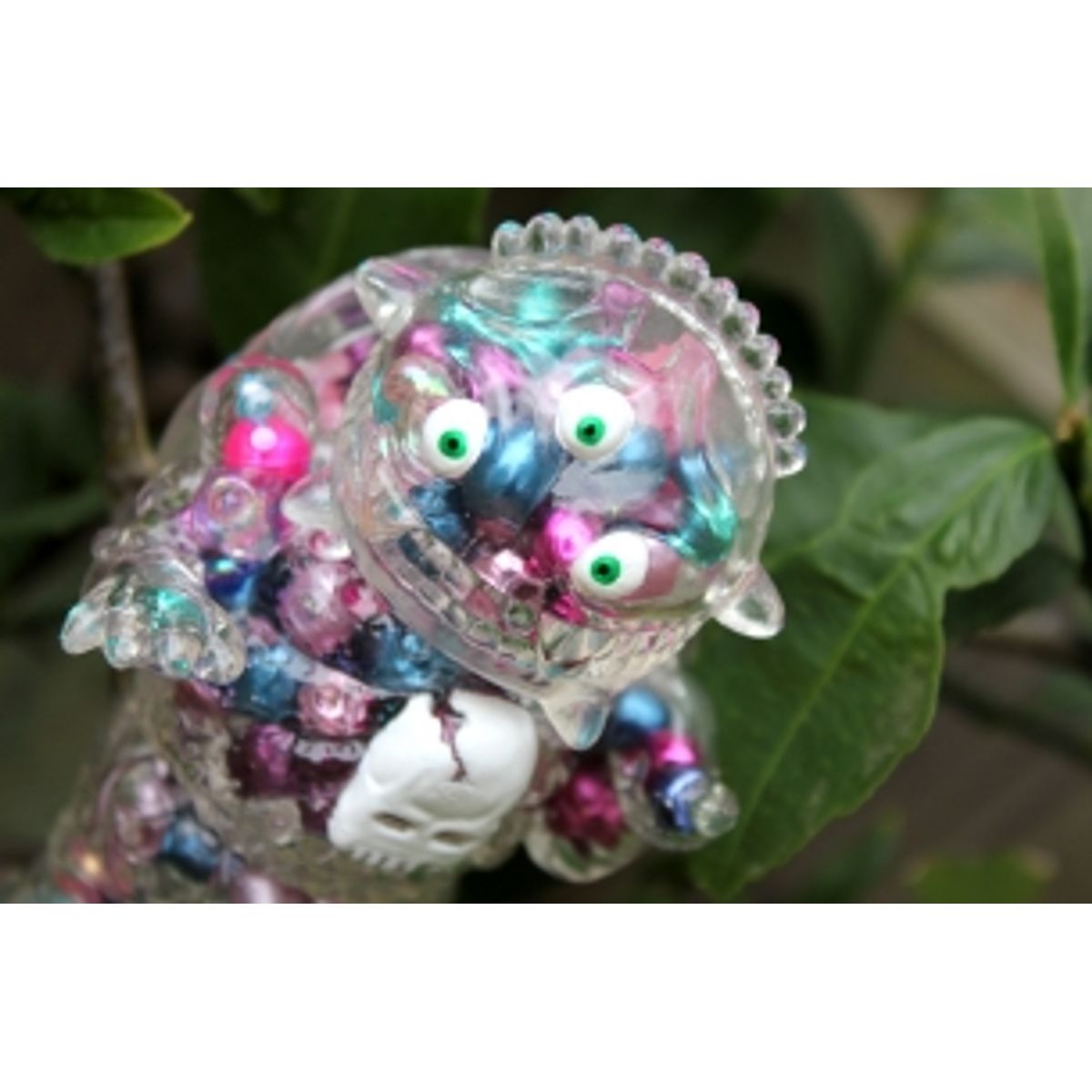 Crystal Clear Cheestroyer w Metallic Blue/Pink Insides