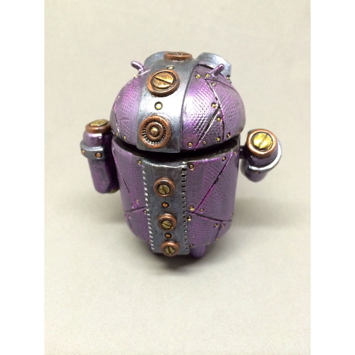 Steampunk'd Google Android Plum