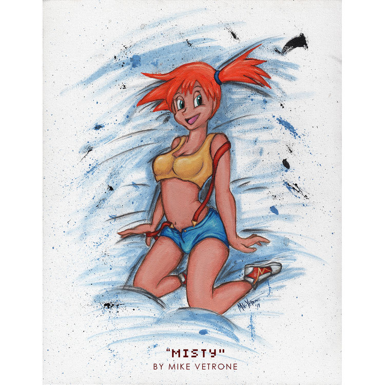 Misty Pinup Original by Mike Vetrone