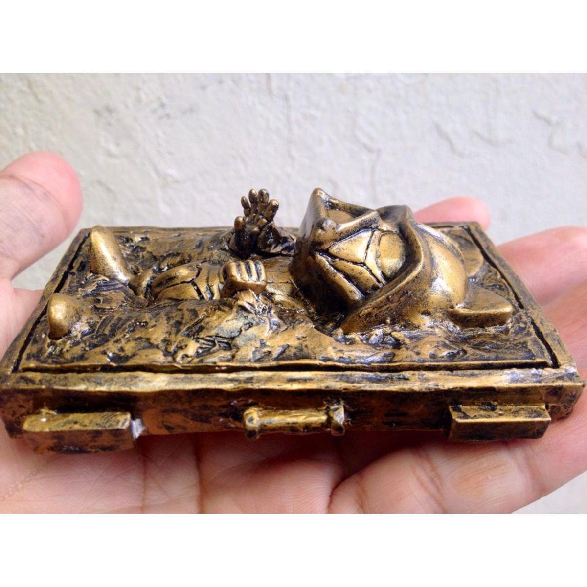 Cat Vader in Carbonite Gold