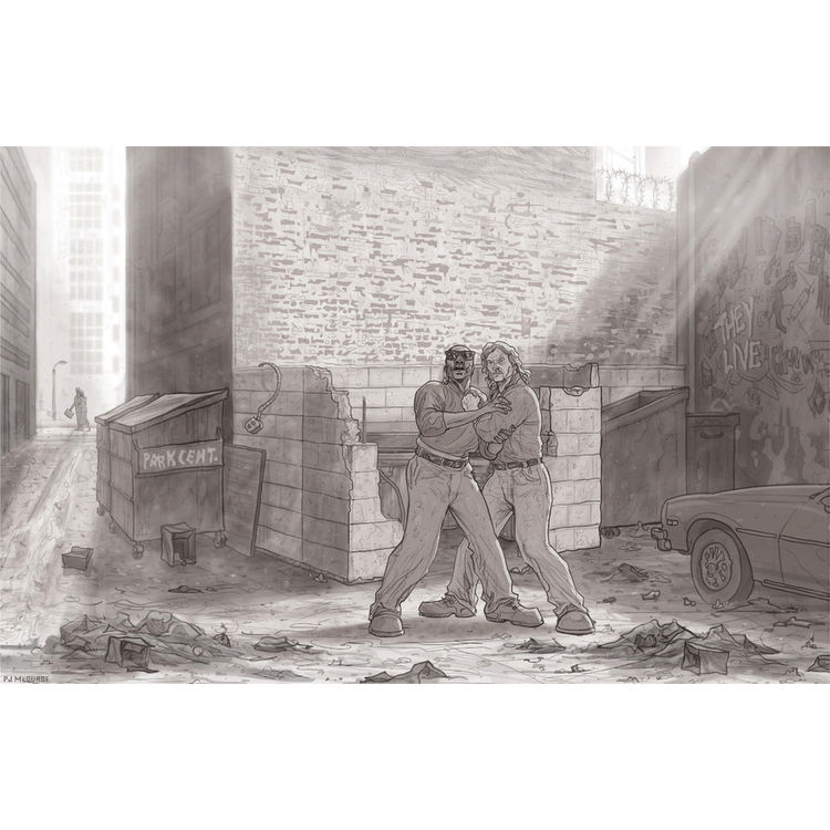 "They Live: Alley Fight" Obey Edition by PJ Mcquade