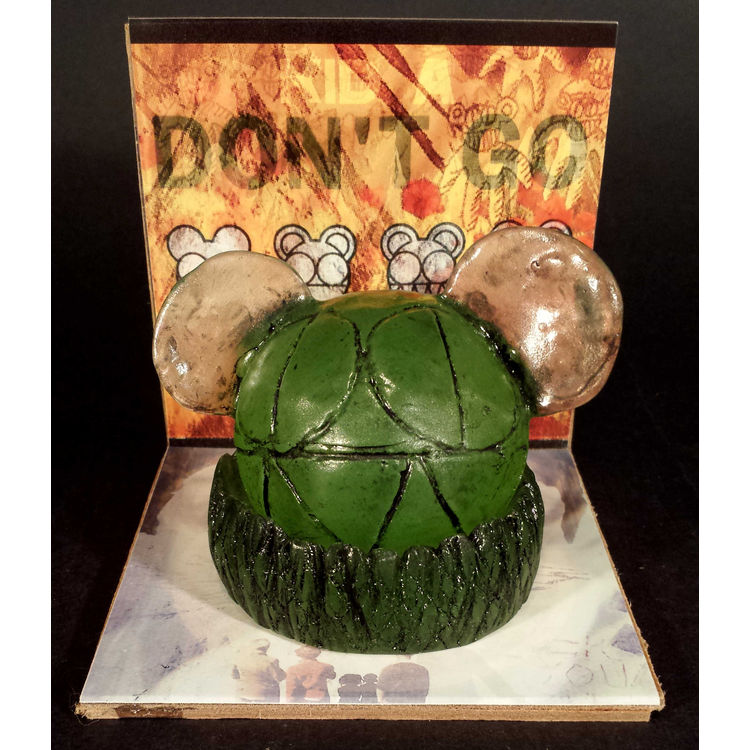 "KID A - DON'T GO" RESIN DESIGNER TOY ART BOOTLEG by DERRICK LAUGLAUG (LOGLOG)