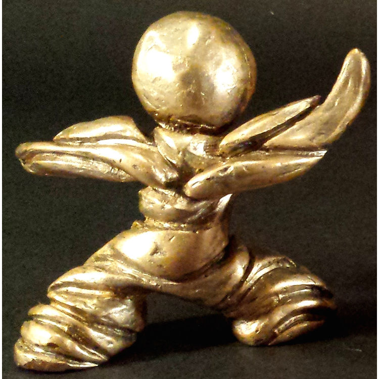 "HAGAKURE GUNG FU" RESIN DESIGNER TOY ART ACTION FIGURE by DERRICK LAUGLAUG (LOGLOG)