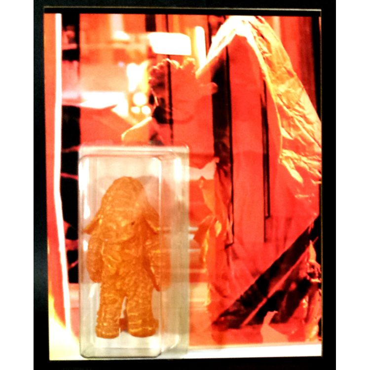 GO SOFTLY/JUNGOL "BAGMAN" RESIN DESIGNER TOY ART ACTION FIGURE by DERRICK LAUGLAUG (LOGLOG)
