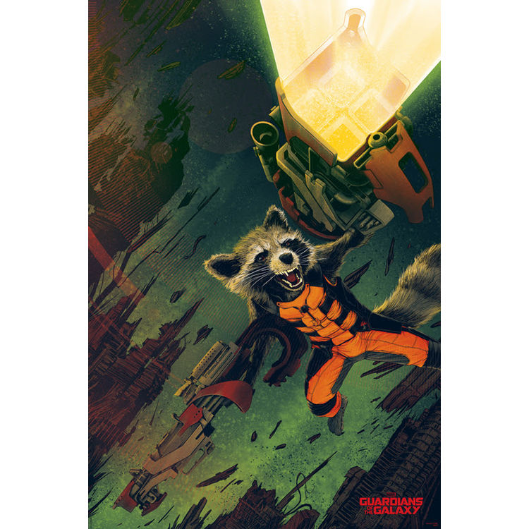 Rocket Raccoon - Regular by Kevin Tong