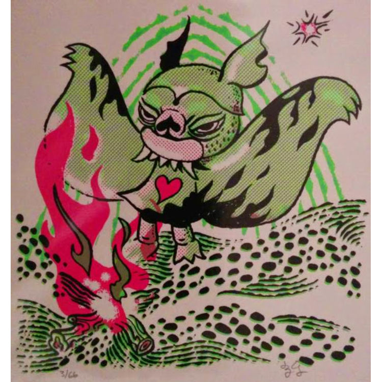 NATURE CALLS STEVEN THE BAT by Bwana Spoons