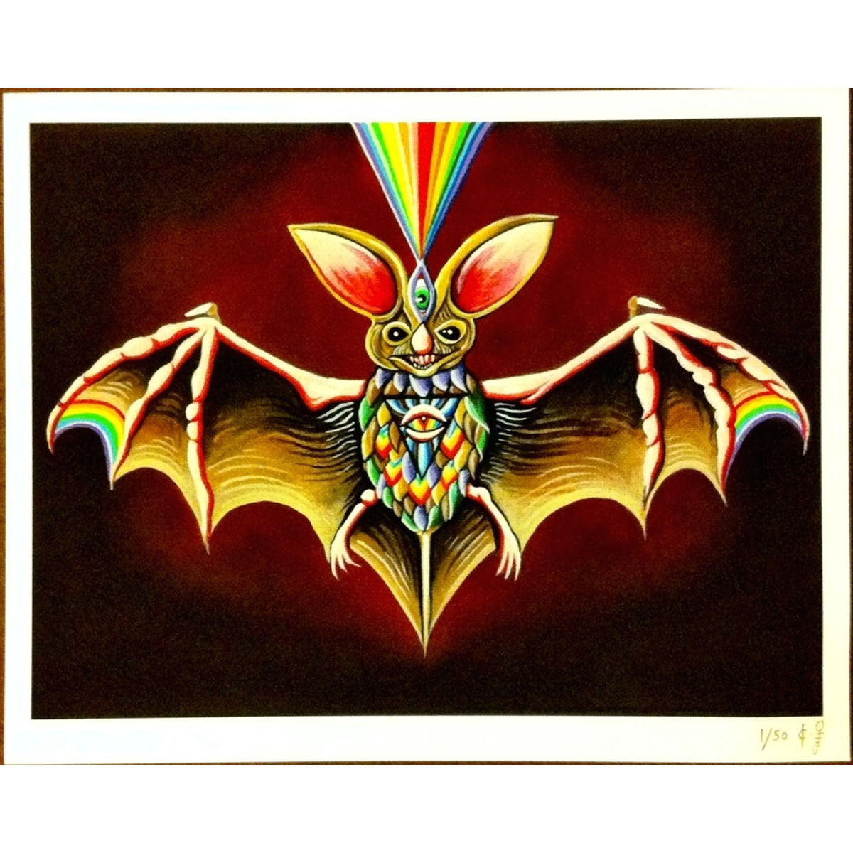 BAT SHIT CRAY PRINTS! WITH HAND PAINTED ACCENTS