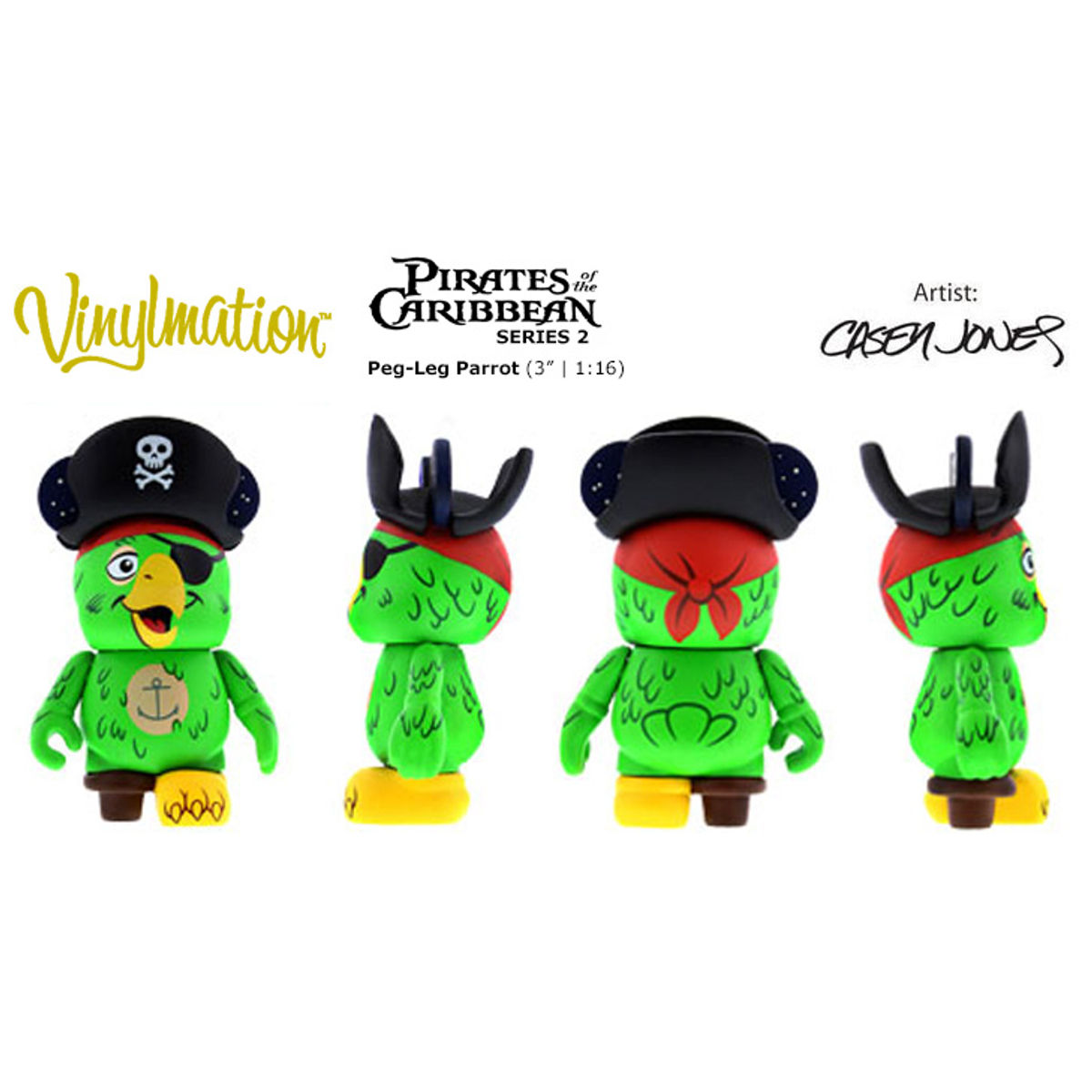 Vinylmation Pirates of the Caribbean 2 Series - Peg-Leg Parrot (Chase)