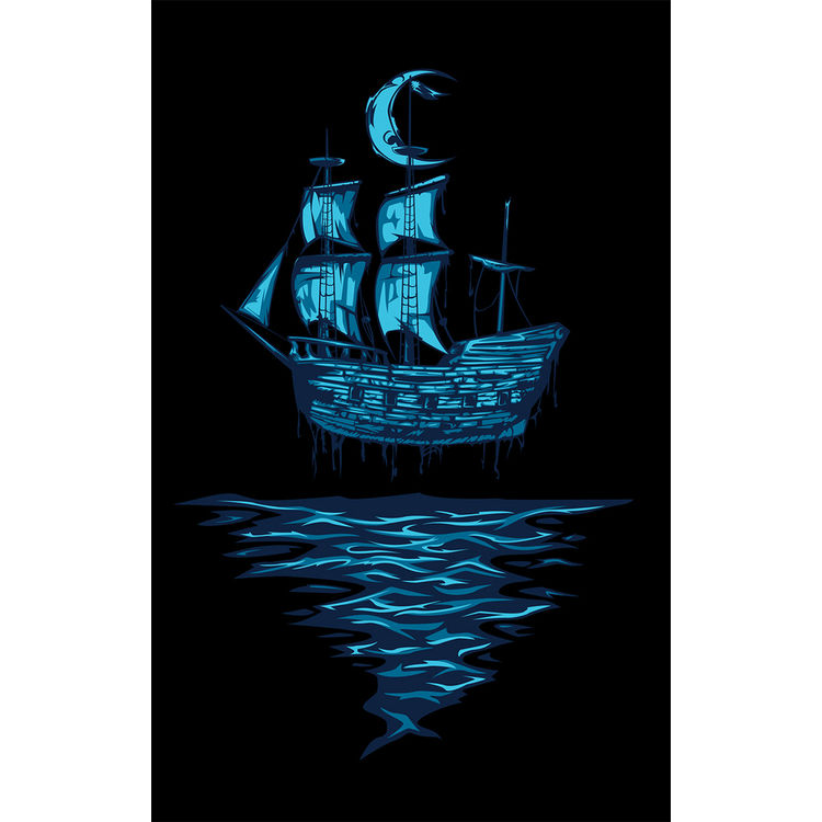 GHOST SHIP PRINT by Paul Mathews (Grim Toys)