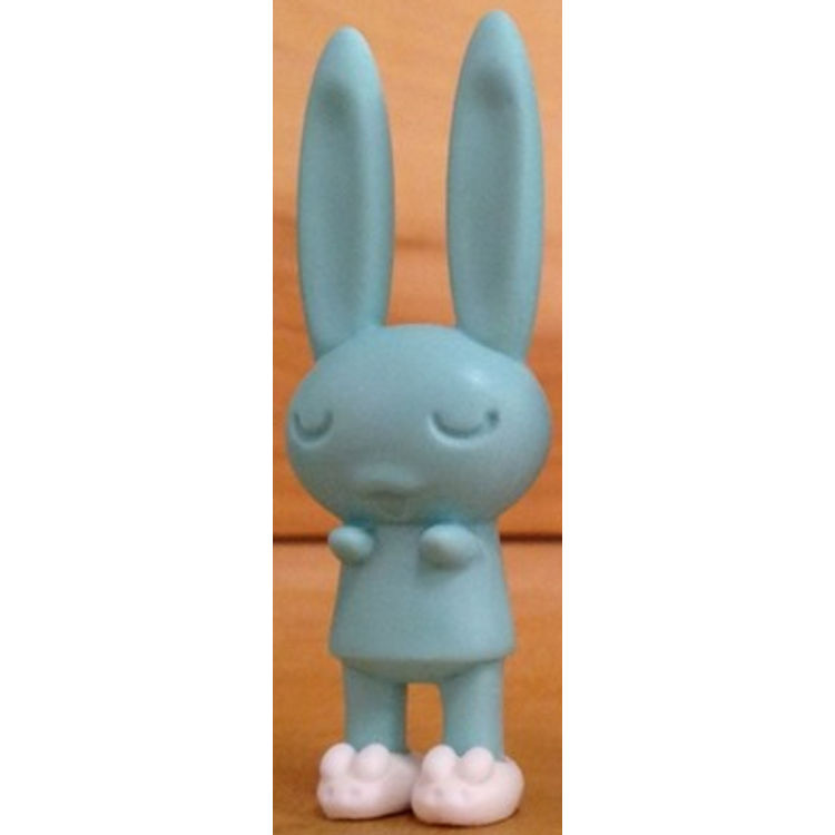 Bedtime Bunnies Teal with Sand colored Slippers Small by Peter Kato