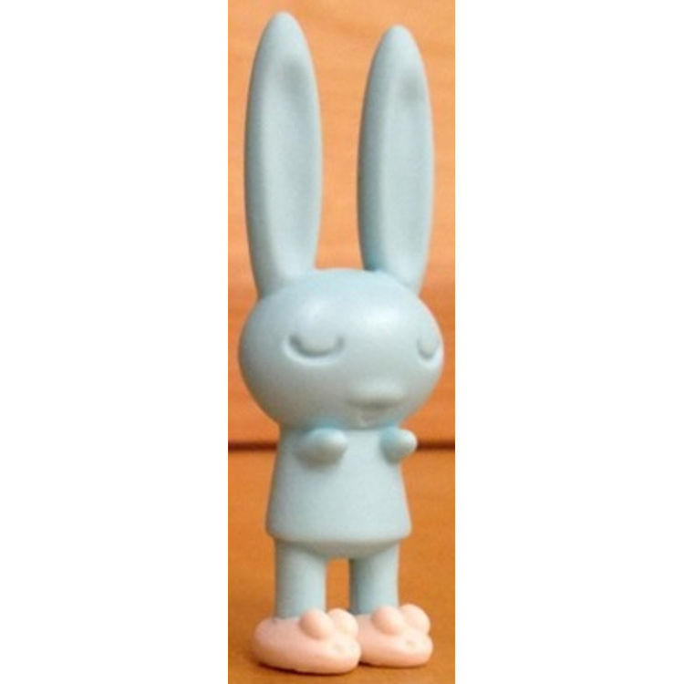 Bedtime Bunnies Teal with Sand colored Slippers Small by Peter Kato